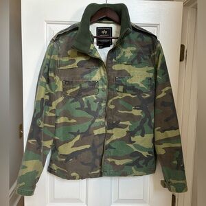 Alpha Industries Field Jacket Camo Mens Large